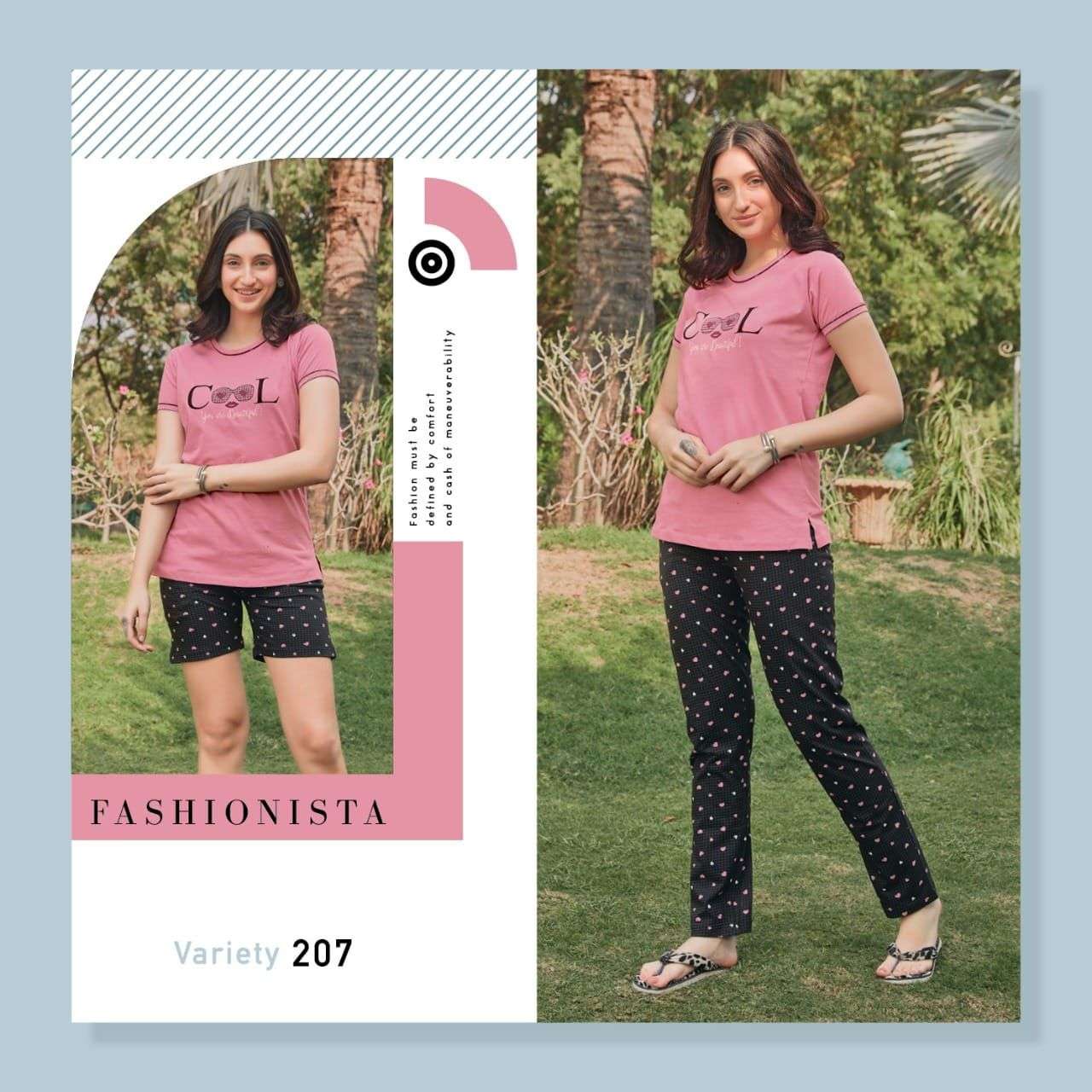 VARIETY VOL-2 BY LUVIT 201 TO 208 SERIES BEAUTIFUL STYLISH FANCY COLORFUL CASUAL WEAR & ETHNIC WEAR PURE SINKER PRINTED NIGHT SUITS AT WHOLESALE PRICE