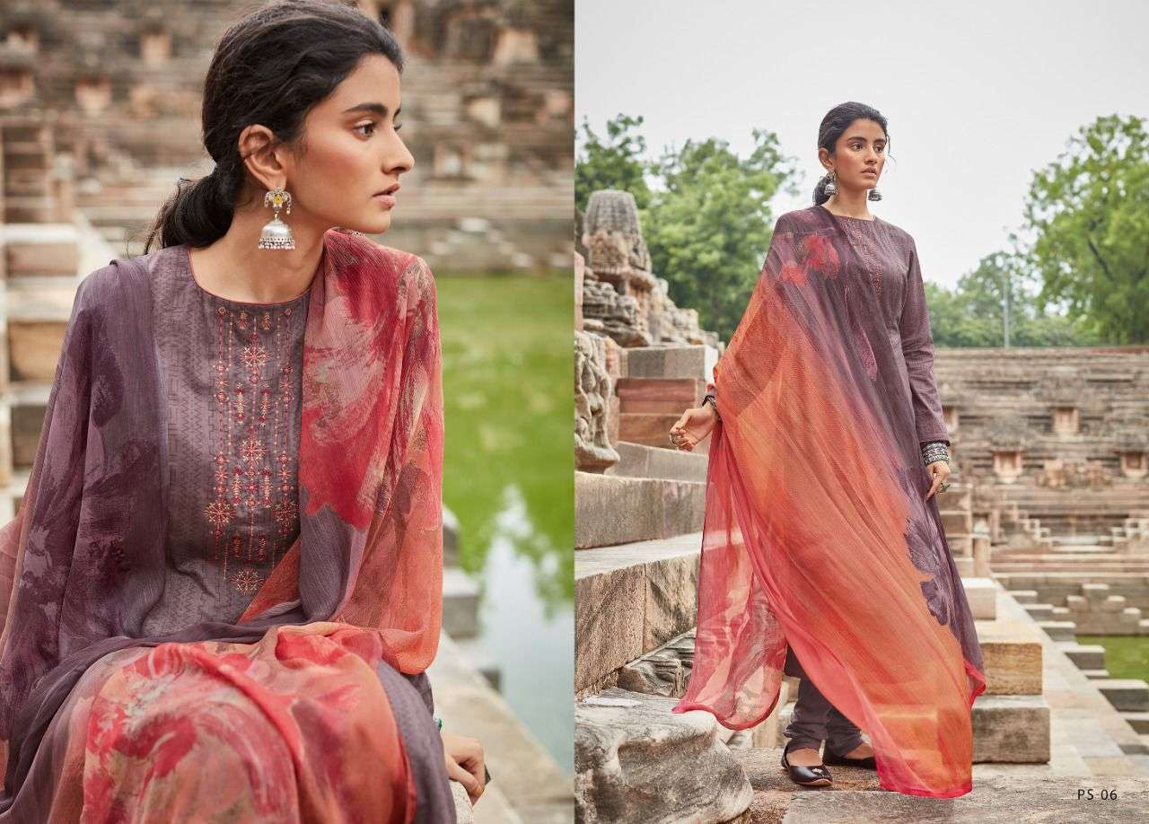 PRISHA BY EHRUM 01 TO 08 SERIES BEAUTIFUL SUITS COLORFUL STYLISH FANCY CASUAL WEAR & ETHNIC WEAR PURE COTTON PRINT WITH EMBROIDERED DRESSES AT WHOLESALE PRICE