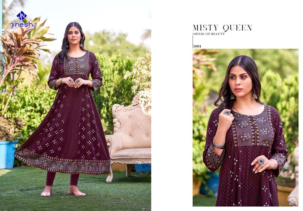 COCKTAIL VOL-1 BY JINESH NX 1001 TO 1007 SERIES BEAUTIFUL STYLISH FANCY COLORFUL CASUAL WEAR & ETHNIC WEAR RAYON FOIL PRINT GOWNS AT WHOLESALE PRICE