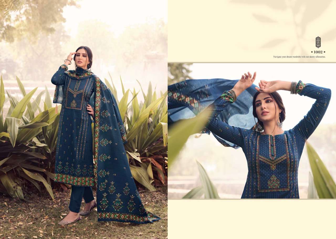 SKYE BY HERMITAGE 1001 TO 1005 SERIES BEAUTIFUL SUITS COLORFUL STYLISH FANCY CASUAL WEAR & ETHNIC WEAR PURE JAM SATIN PRINT DRESSES AT WHOLESALE PRICE