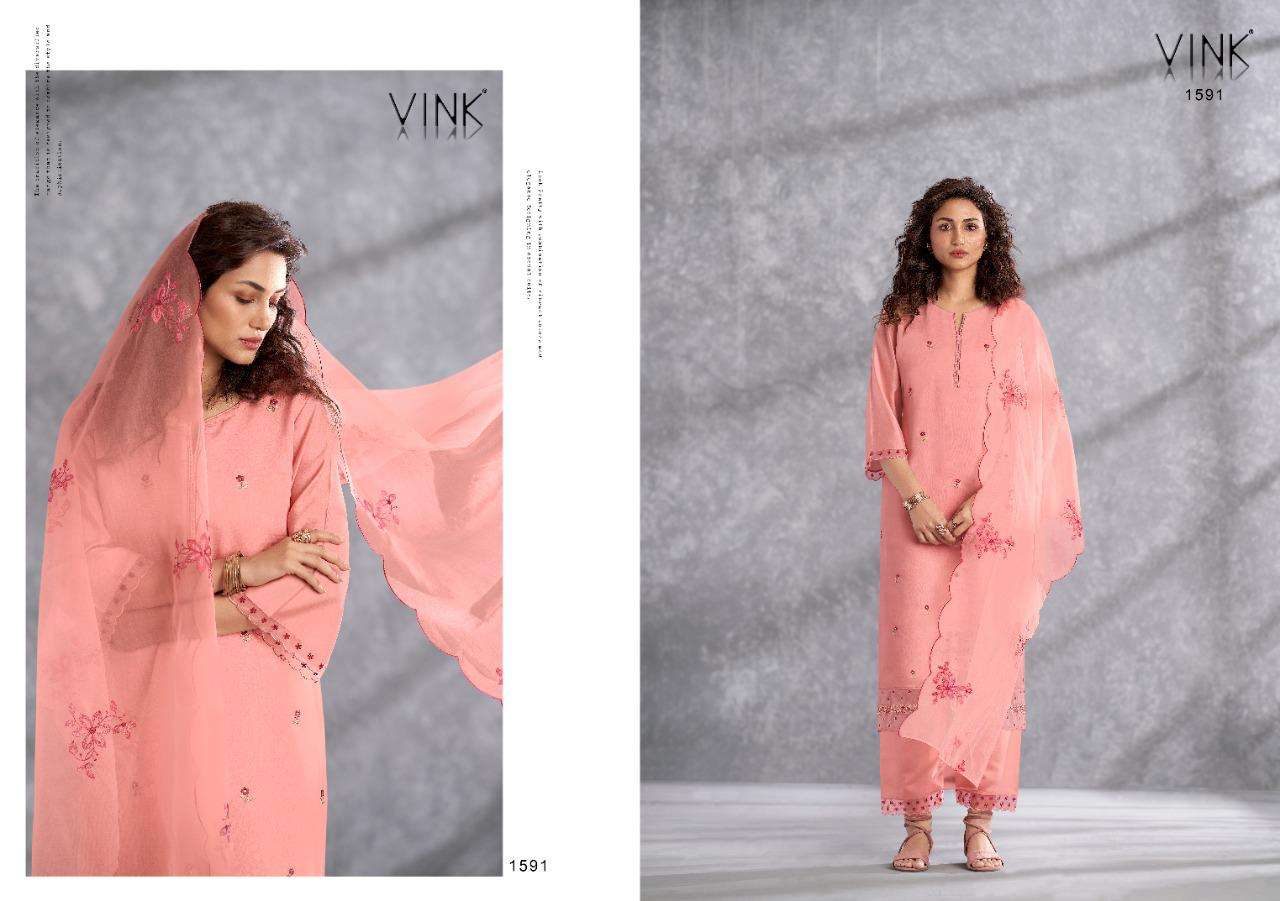 SUNSHINE VOL-2 BY VINK 1591 TO 1596 SERIES BEAUTIFUL SUITS COLORFUL STYLISH FANCY CASUAL WEAR & ETHNIC WEAR VISCOSE EMBROIDERED DRESSES AT WHOLESALE PRICE