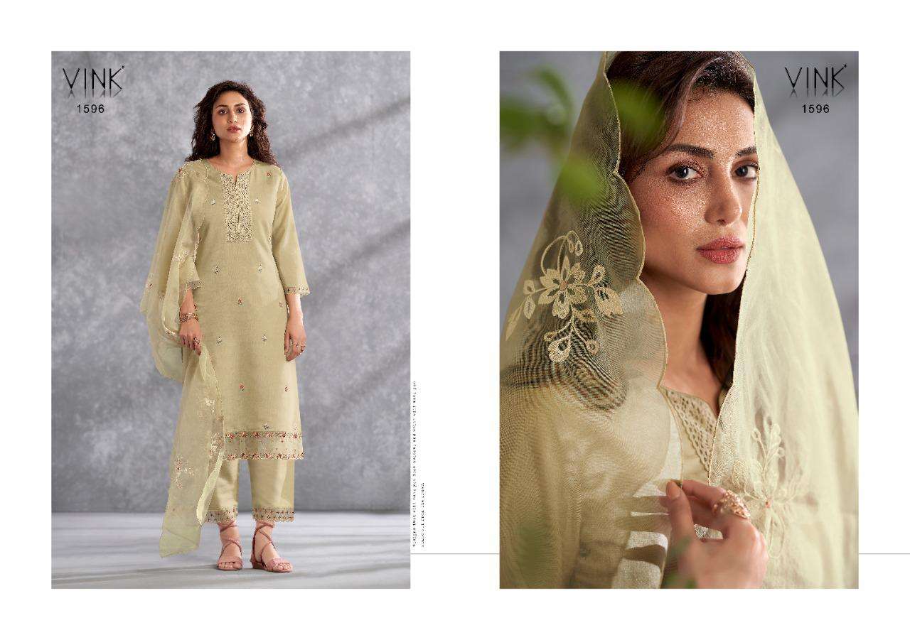 SUNSHINE VOL-2 BY VINK 1591 TO 1596 SERIES BEAUTIFUL SUITS COLORFUL STYLISH FANCY CASUAL WEAR & ETHNIC WEAR VISCOSE EMBROIDERED DRESSES AT WHOLESALE PRICE