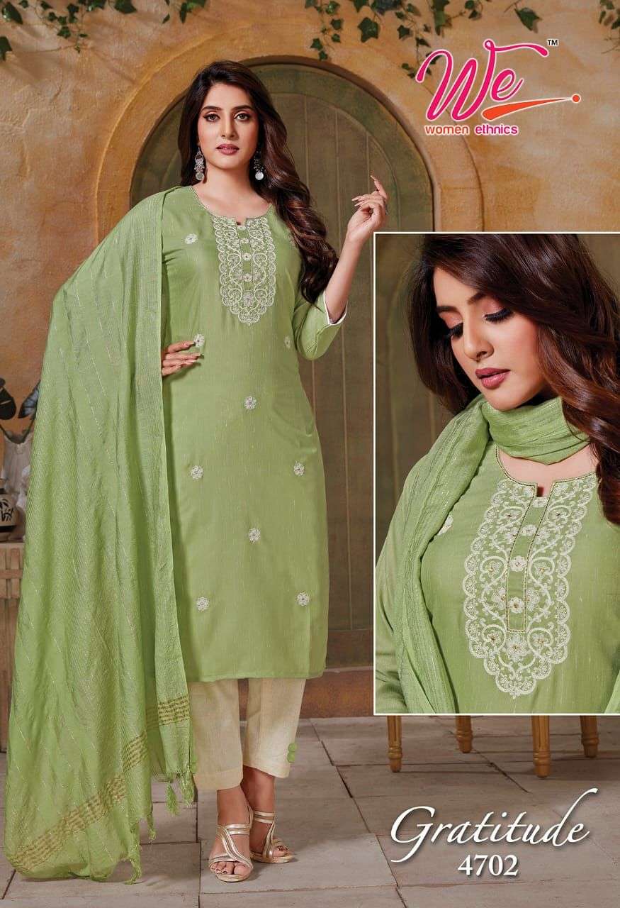 GRATITUDE BY WOMEN ETHNIC 4701 TO 4706 SERIES BEAUTIFUL SUITS COLORFUL STYLISH FANCY CASUAL WEAR & ETHNIC WEAR WEAVING DRESSES AT WHOLESALE PRICE