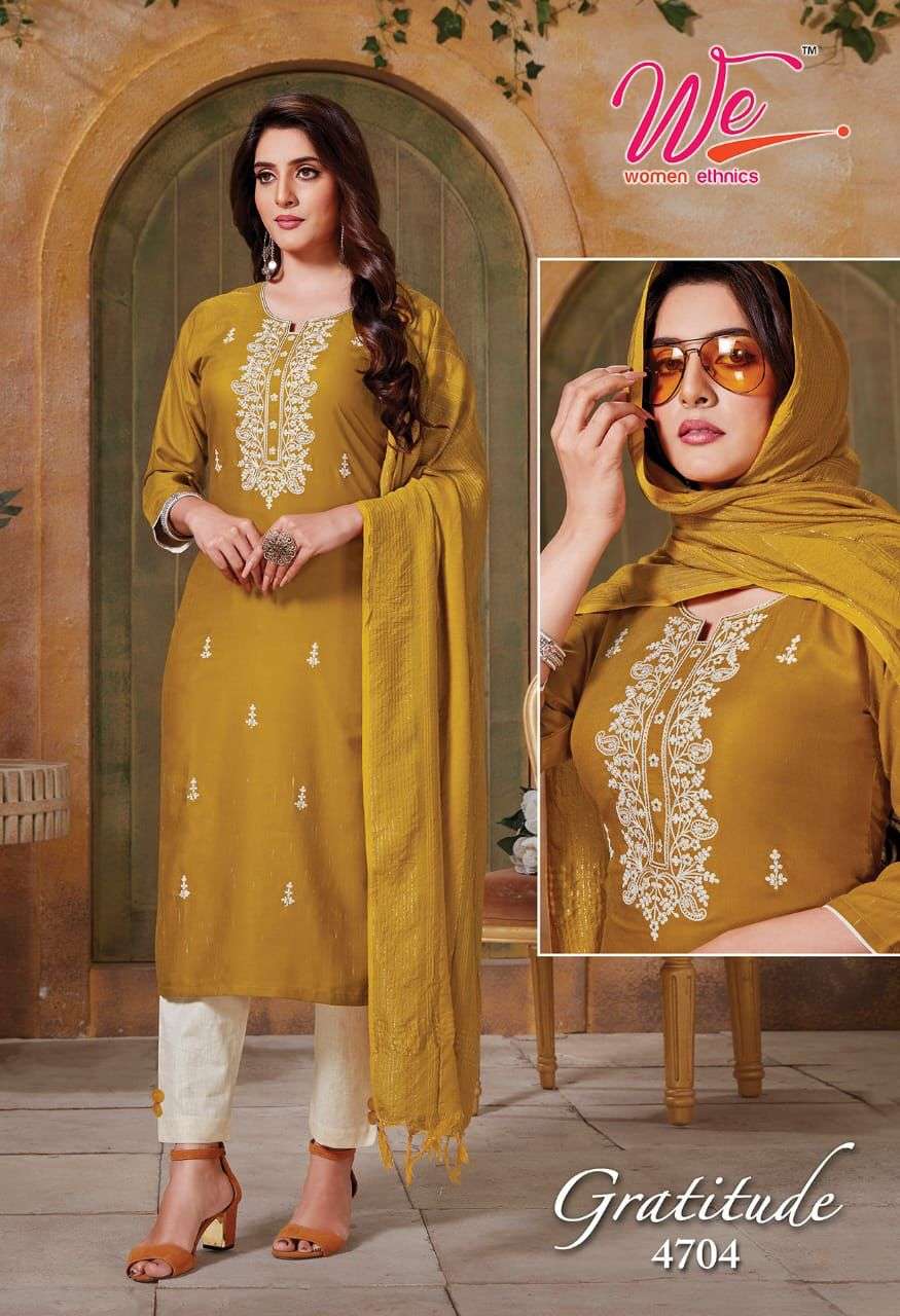 GRATITUDE BY WOMEN ETHNIC 4701 TO 4706 SERIES BEAUTIFUL SUITS COLORFUL STYLISH FANCY CASUAL WEAR & ETHNIC WEAR WEAVING DRESSES AT WHOLESALE PRICE