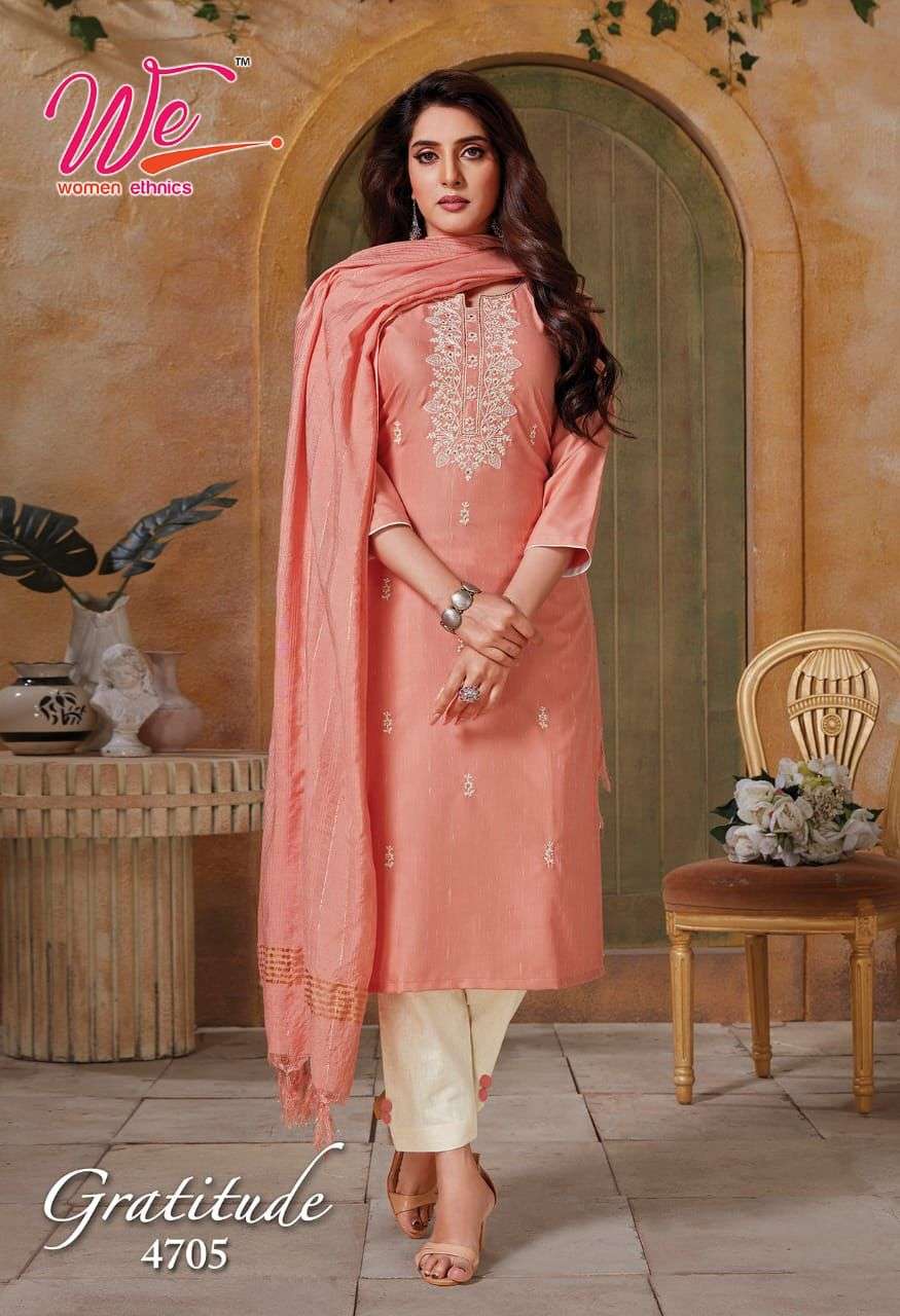GRATITUDE BY WOMEN ETHNIC 4701 TO 4706 SERIES BEAUTIFUL SUITS COLORFUL STYLISH FANCY CASUAL WEAR & ETHNIC WEAR WEAVING DRESSES AT WHOLESALE PRICE