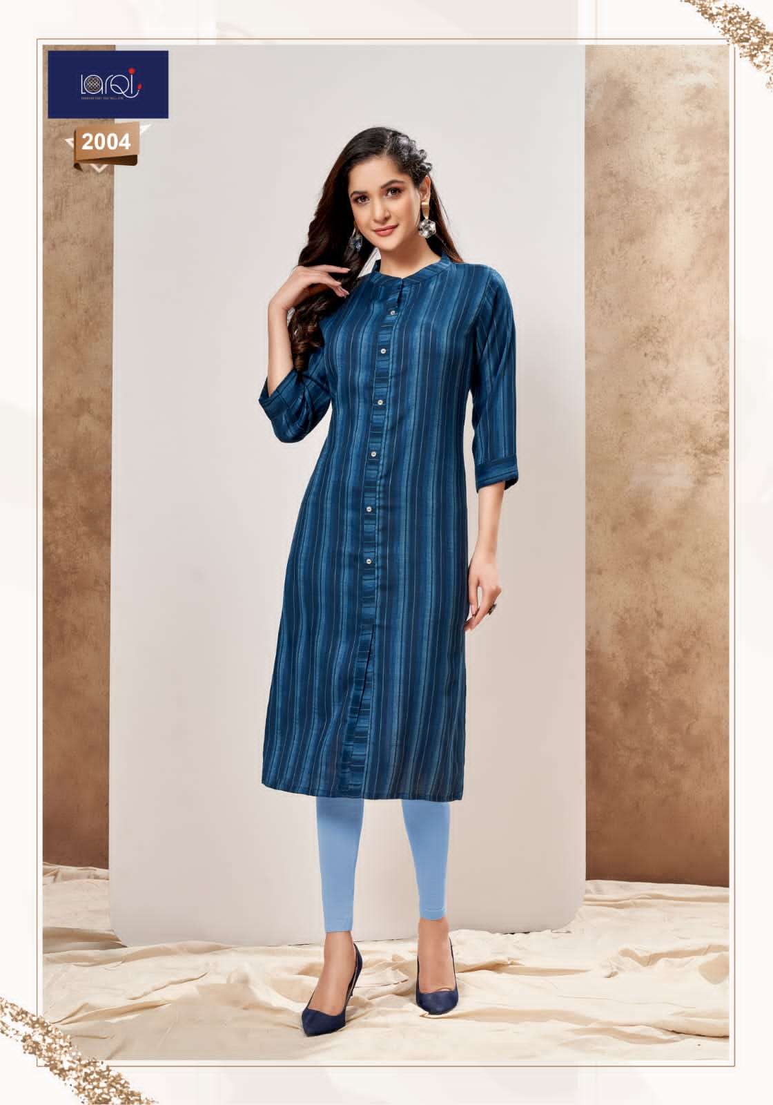 PAKIZA VOL-2 BY LARQI 2001 TO 2008 SERIES DESIGNER STYLISH FANCY COLORFUL BEAUTIFUL PARTY WEAR & ETHNIC WEAR COLLECTION RAYON WEAVING KURTIS AT WHOLESALE PRICE