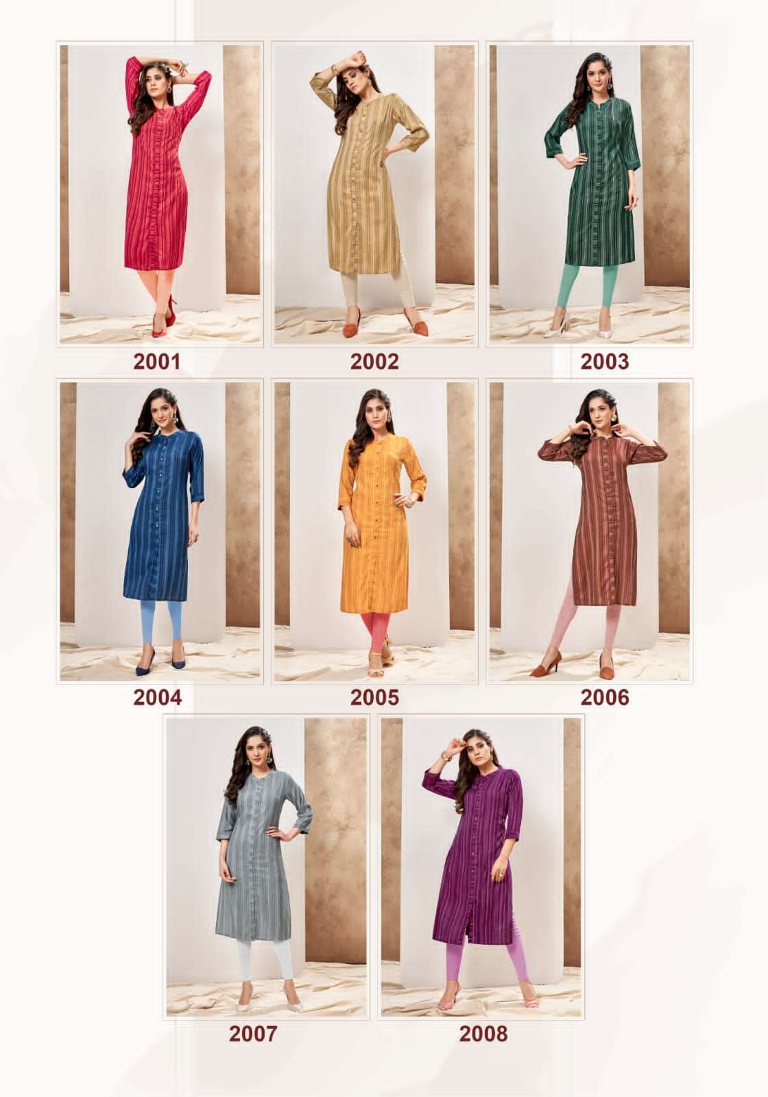 PAKIZA VOL-2 BY LARQI 2001 TO 2008 SERIES DESIGNER STYLISH FANCY COLORFUL BEAUTIFUL PARTY WEAR & ETHNIC WEAR COLLECTION RAYON WEAVING KURTIS AT WHOLESALE PRICE