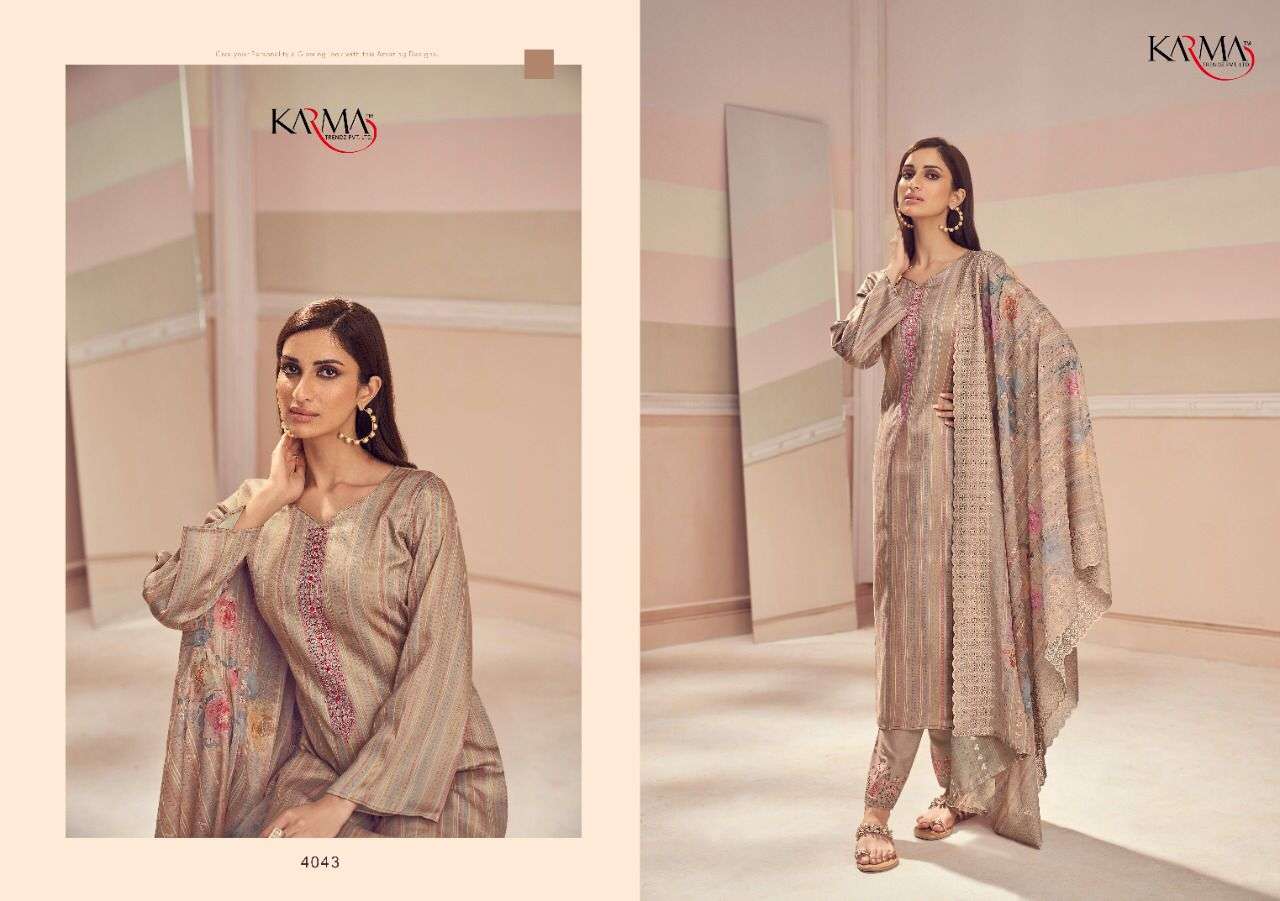 SIMRAN VOL-2 BY KARMA TRENDZ 4041 TO 4047 SERIES BEAUTIFUL SUITS COLORFUL STYLISH FANCY CASUAL WEAR & ETHNIC WEAR PURE JAM COTTON DIGITAL PRINT DRESSES AT WHOLESALE PRICE