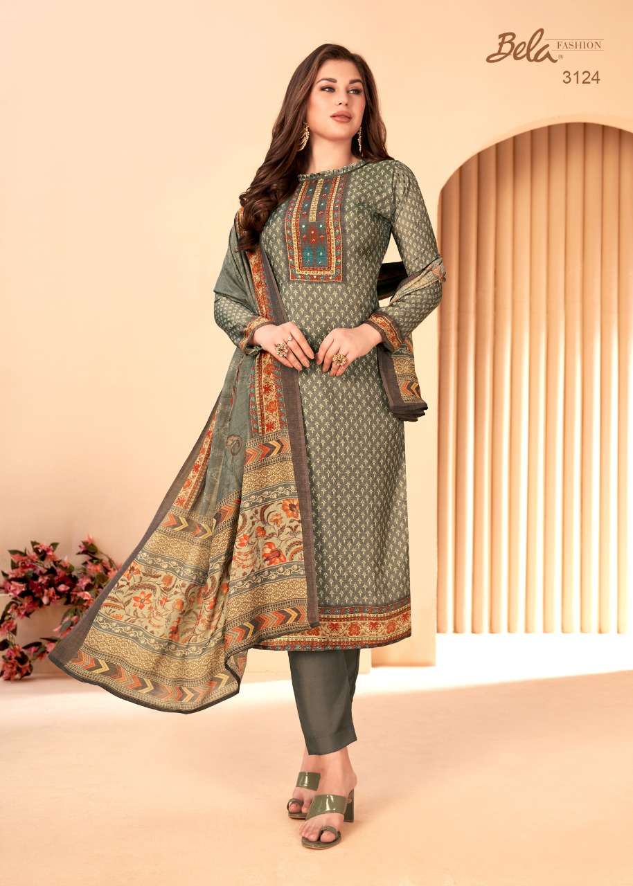 SARAAB BY BELA FASHION 3123 TO 3129 SERIES BEAUTIFUL SUITS COLORFUL STYLISH FANCY CASUAL WEAR & ETHNIC WEAR COTTON SILK DIGITAL PRINT DRESSES AT WHOLESALE PRICE