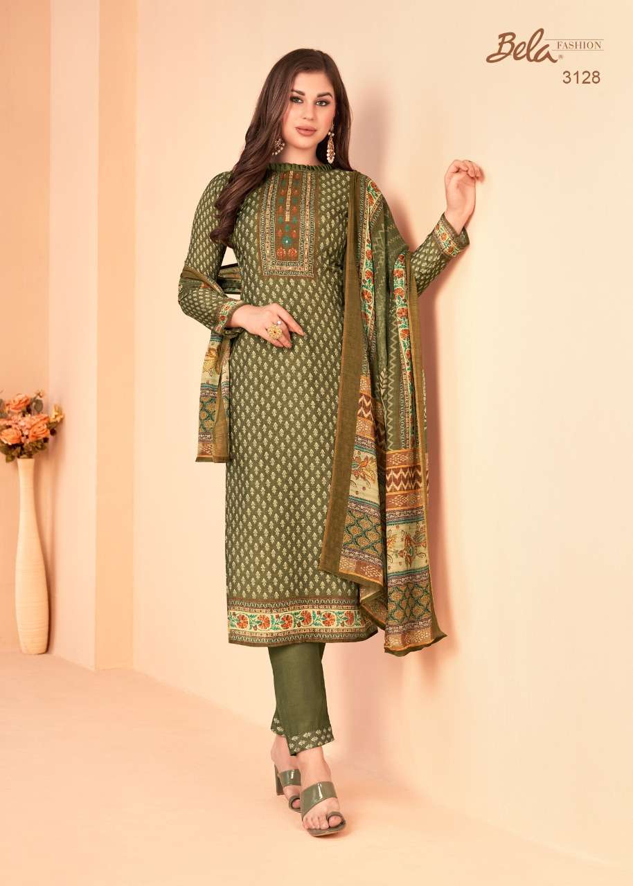 SARAAB BY BELA FASHION 3123 TO 3129 SERIES BEAUTIFUL SUITS COLORFUL STYLISH FANCY CASUAL WEAR & ETHNIC WEAR COTTON SILK DIGITAL PRINT DRESSES AT WHOLESALE PRICE
