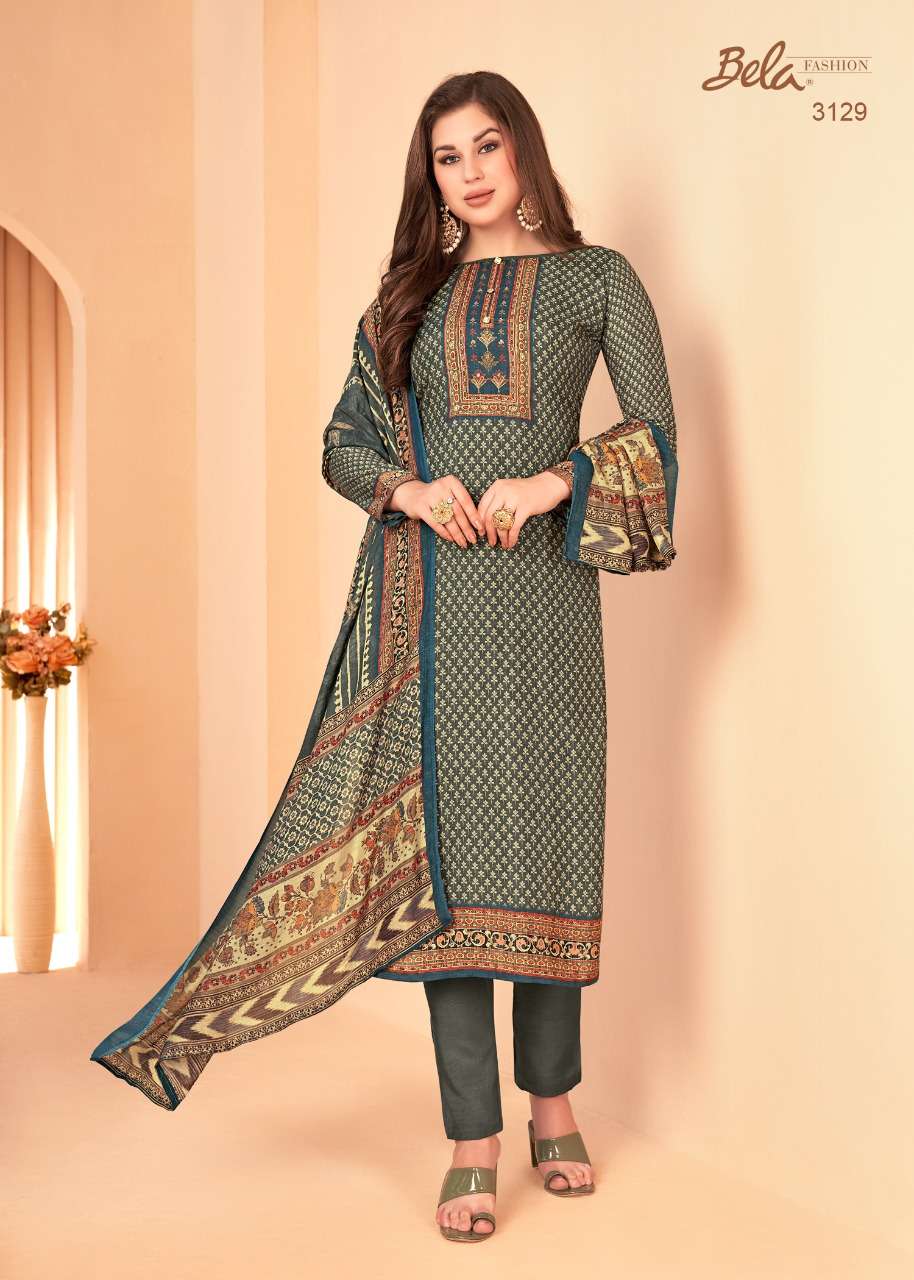 SARAAB BY BELA FASHION 3123 TO 3129 SERIES BEAUTIFUL SUITS COLORFUL STYLISH FANCY CASUAL WEAR & ETHNIC WEAR COTTON SILK DIGITAL PRINT DRESSES AT WHOLESALE PRICE
