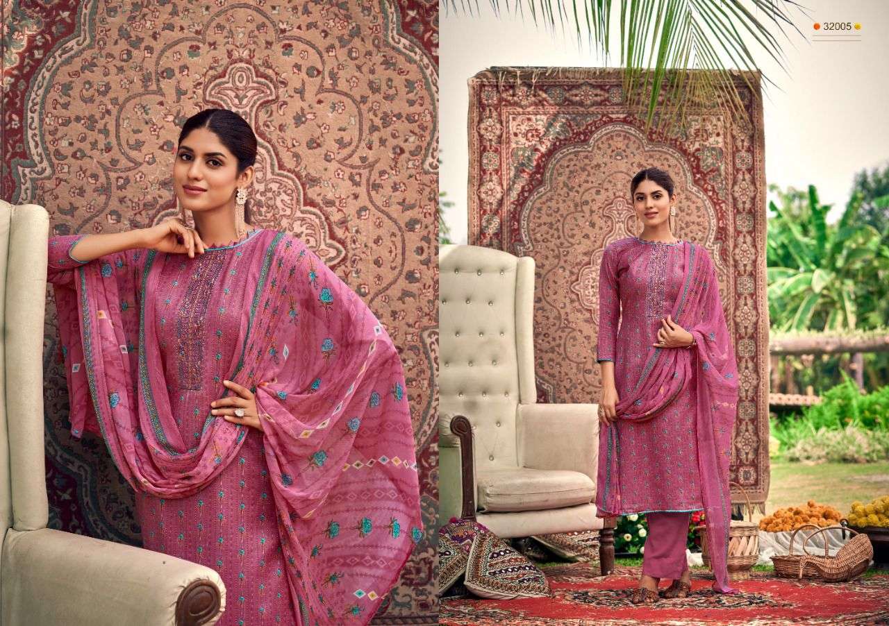 SONI SIYONI VOL-10 BY SIYONI 32001 TO 32010 SERIES BEAUTIFUL STYLISH SUITS FANCY COLORFUL CASUAL WEAR & ETHNIC WEAR & READY TO WEAR COTTON SLUB EMBROIDERED DRESSES AT WHOLESALE PRICE