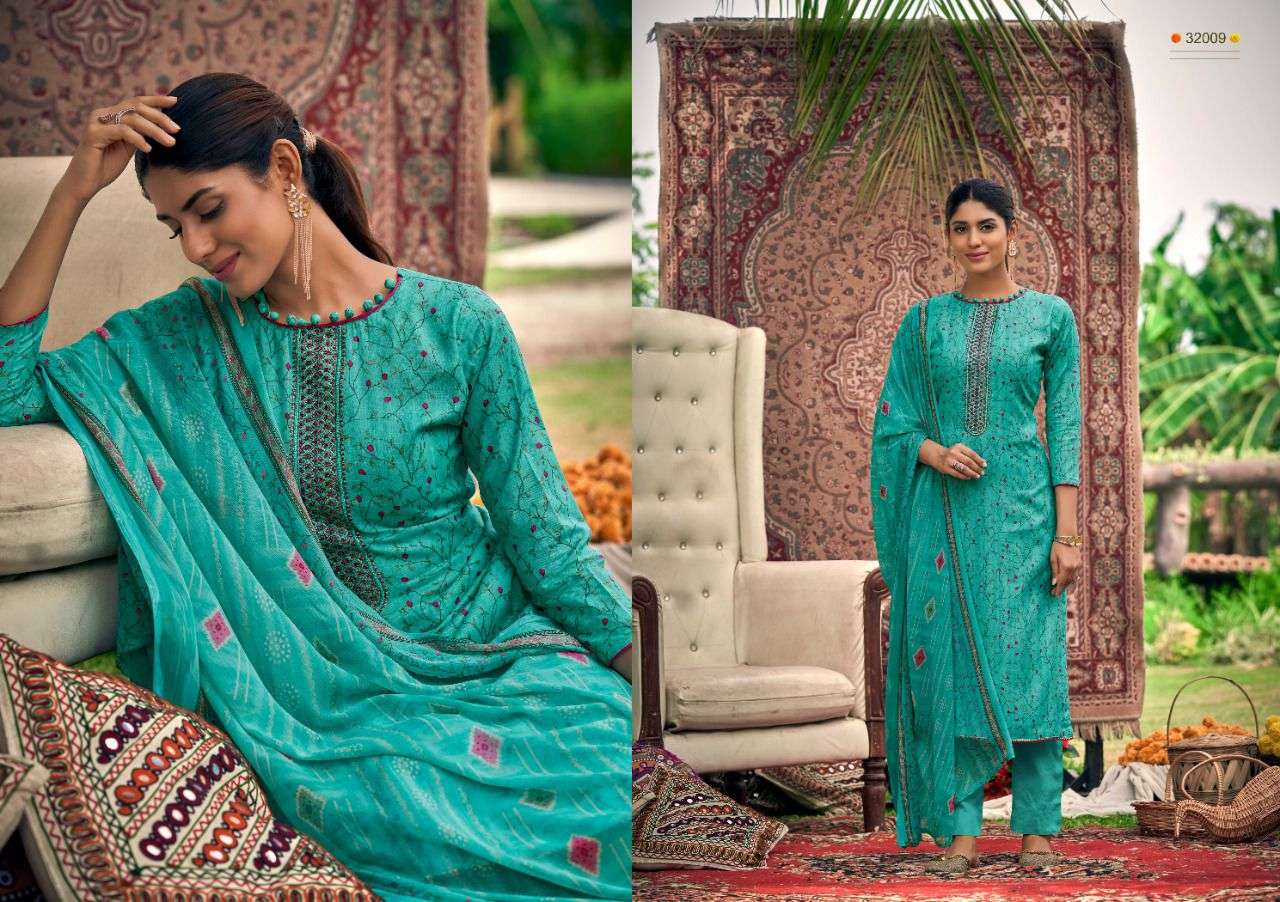 SONI SIYONI VOL-10 BY SIYONI 32001 TO 32010 SERIES BEAUTIFUL STYLISH SUITS FANCY COLORFUL CASUAL WEAR & ETHNIC WEAR & READY TO WEAR COTTON SLUB EMBROIDERED DRESSES AT WHOLESALE PRICE