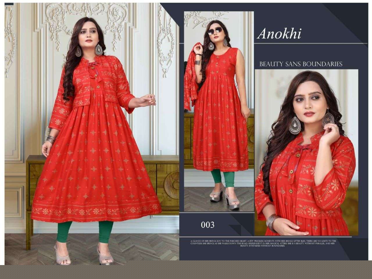 ANOKHI VOL-2 BY AAGYA 001 TO 010 SERIES DESIGNER STYLISH FANCY COLORFUL BEAUTIFUL PARTY WEAR & ETHNIC WEAR COLLECTION RAYON PRINT KURTIS AT WHOLESALE PRICE