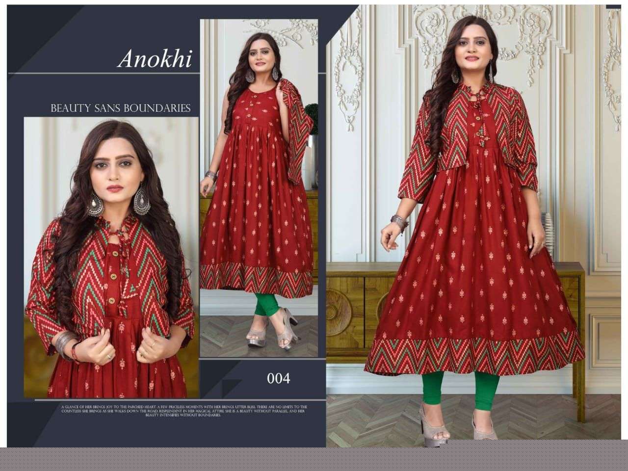 ANOKHI VOL-2 BY AAGYA 001 TO 010 SERIES DESIGNER STYLISH FANCY COLORFUL BEAUTIFUL PARTY WEAR & ETHNIC WEAR COLLECTION RAYON PRINT KURTIS AT WHOLESALE PRICE