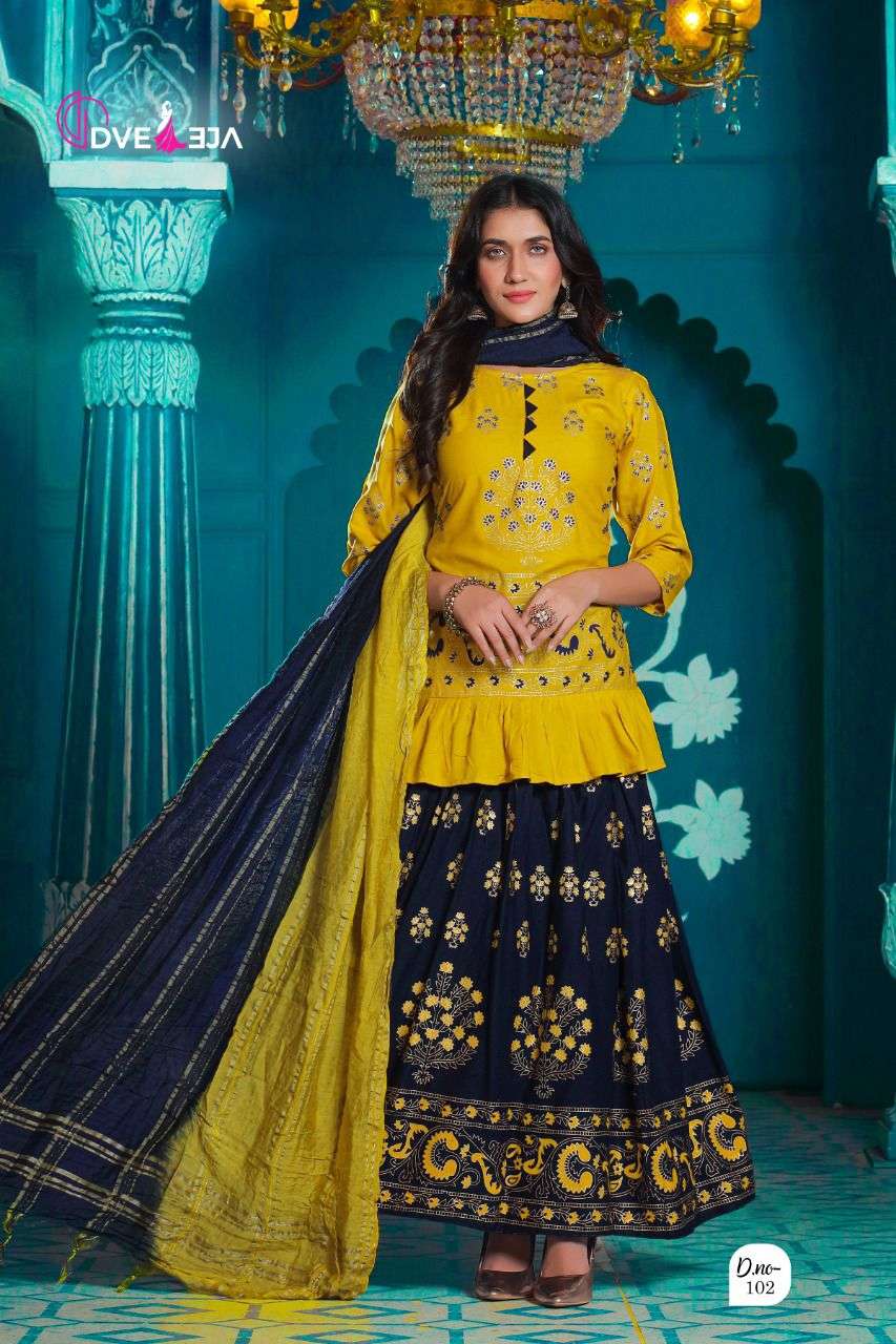 VINTAGE BY DVEEJA 101 TO 108 SERIES BEAUTIFUL SUITS COLORFUL STYLISH FANCY CASUAL WEAR & ETHNIC WEAR RAYON FOIL PRINT DRESSES AT WHOLESALE PRICE