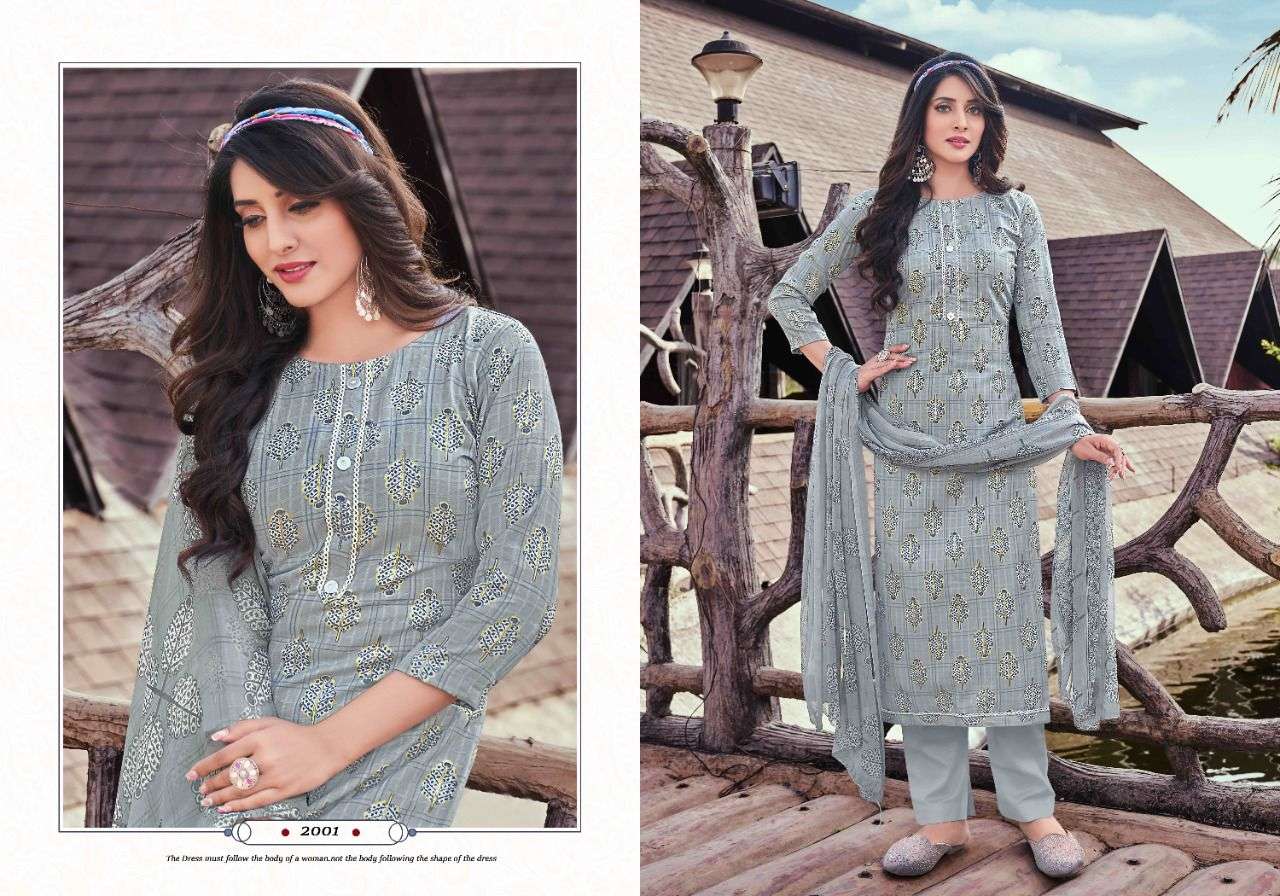 ROSE BY RADHA FAB 2001 TO 2010 SERIES BEAUTIFUL SUITS COLORFUL STYLISH FANCY CASUAL WEAR & ETHNIC WEAR PURE COTTON DIGITAL PRINT DRESSES AT WHOLESALE PRICE