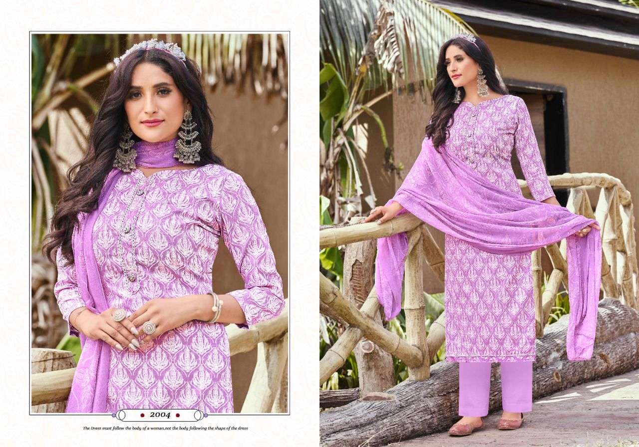 ROSE BY RADHA FAB 2001 TO 2010 SERIES BEAUTIFUL SUITS COLORFUL STYLISH FANCY CASUAL WEAR & ETHNIC WEAR PURE COTTON DIGITAL PRINT DRESSES AT WHOLESALE PRICE
