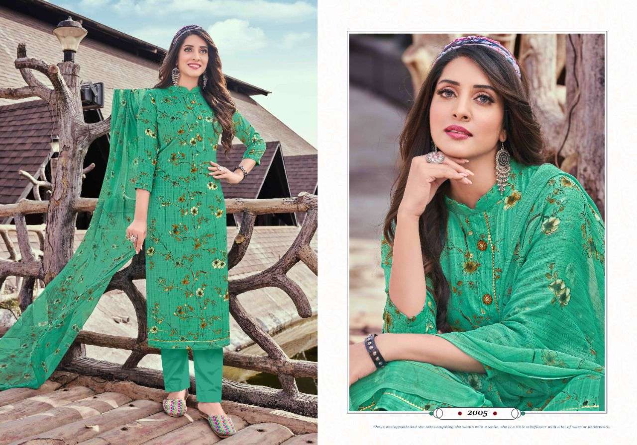 ROSE BY RADHA FAB 2001 TO 2010 SERIES BEAUTIFUL SUITS COLORFUL STYLISH FANCY CASUAL WEAR & ETHNIC WEAR PURE COTTON DIGITAL PRINT DRESSES AT WHOLESALE PRICE