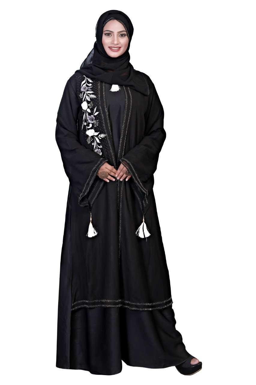 BROOCH ABAYA BY FASHID WHOLESALE 01 TO 03 SERIES BEAUTIFUL STYLISH FANCY COLORFUL CASUAL WEAR & ETHNIC WEAR FANCY BURQA AT WHOLESALE PRICE