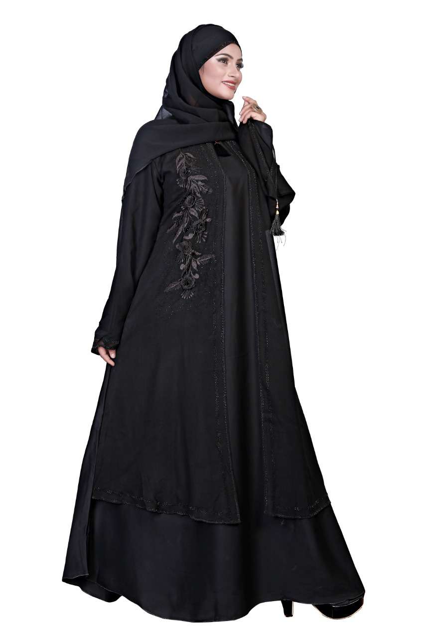 BROOCH ABAYA BY FASHID WHOLESALE 01 TO 03 SERIES BEAUTIFUL STYLISH FANCY COLORFUL CASUAL WEAR & ETHNIC WEAR FANCY BURQA AT WHOLESALE PRICE
