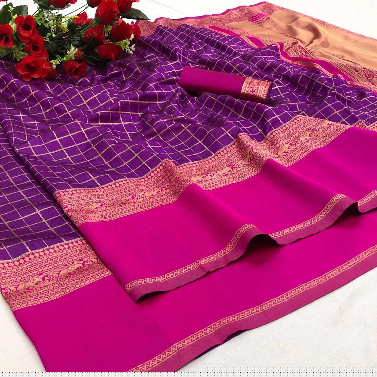 131 PINK BY FASHID WHOLESALE INDIAN TRADITIONAL WEAR COLLECTION BEAUTIFUL STYLISH FANCY COLORFUL PARTY WEAR & OCCASIONAL WEAR KANJIVARAM SILK SAREES AT WHOLESALE PRICE