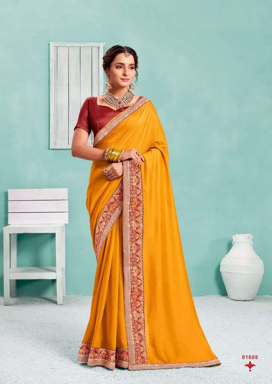 KIMORA SILK VOL-2 BY RIGHT WOMEN 81601 TO 81608 SERIES INDIAN TRADITIONAL WEAR COLLECTION BEAUTIFUL STYLISH FANCY COLORFUL PARTY WEAR & OCCASIONAL WEAR FANCY SAREES AT WHOLESALE PRICE