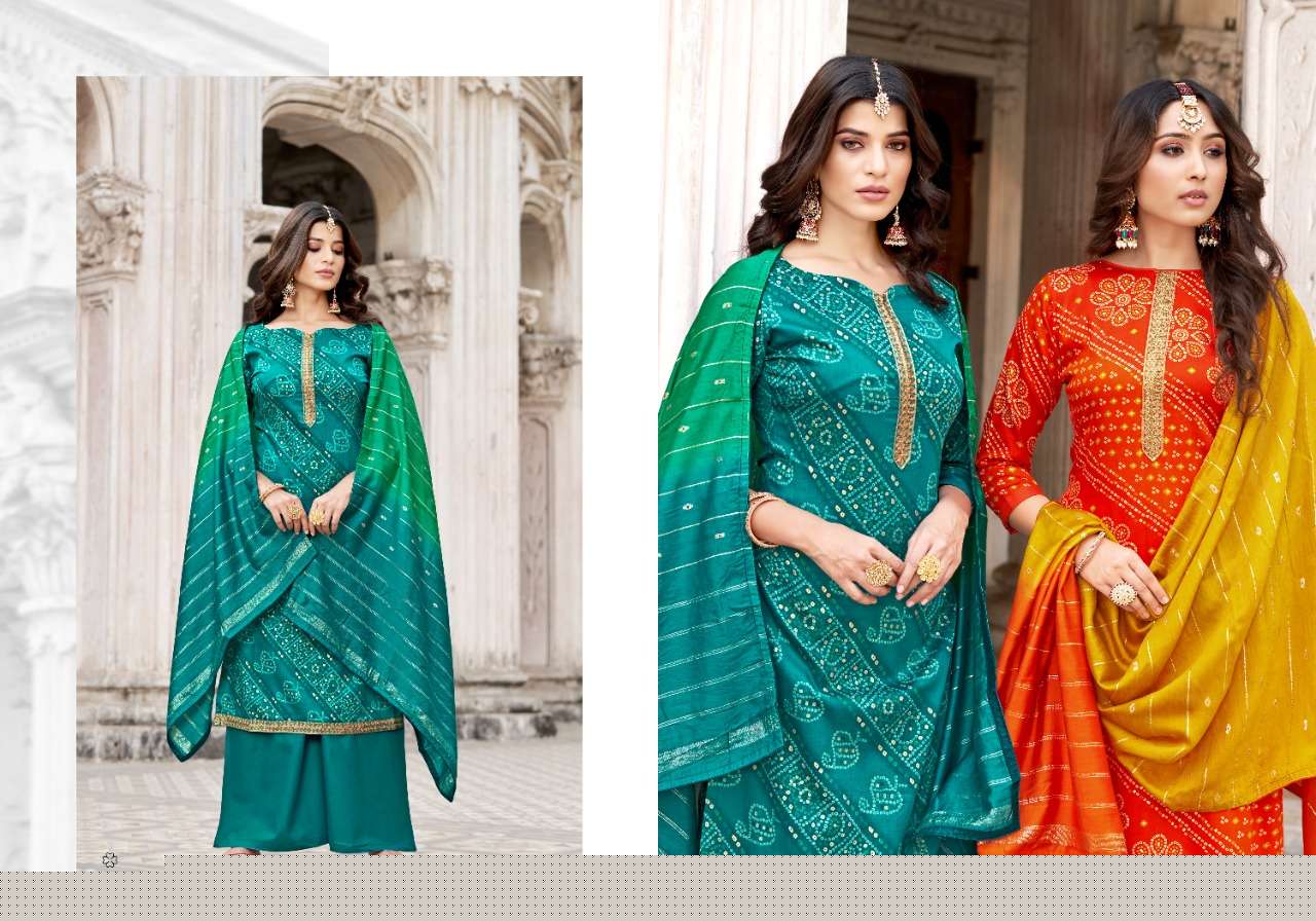 LASHKARA VOL-2 BY SWEETY FASHION 2001 TO 2008 SERIES BEAUTIFUL SUITS COLORFUL STYLISH FANCY CASUAL WEAR & ETHNIC WEAR PURE JAM SILK PRINT DRESSES AT WHOLESALE PRICE