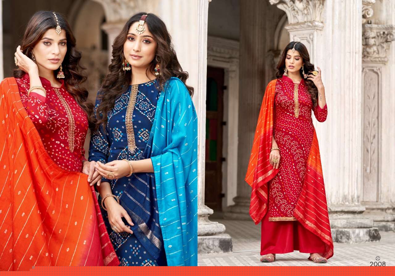 LASHKARA VOL-2 BY SWEETY FASHION 2001 TO 2008 SERIES BEAUTIFUL SUITS COLORFUL STYLISH FANCY CASUAL WEAR & ETHNIC WEAR PURE JAM SILK PRINT DRESSES AT WHOLESALE PRICE
