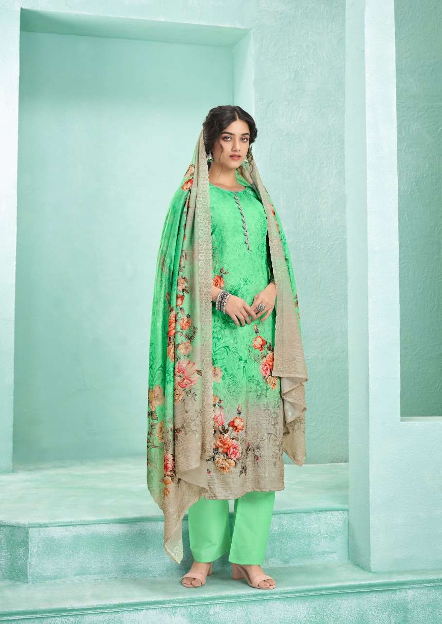 AZAA VOL-5 BY KARMA TRENDZ 3420 TO 3426 SERIES BEAUTIFUL STYLISH SUITS FANCY COLORFUL CASUAL WEAR & ETHNIC WEAR & READY TO WEAR PURE JAM COTTON EMBROIDERED DRESSES AT WHOLESALE PRICE