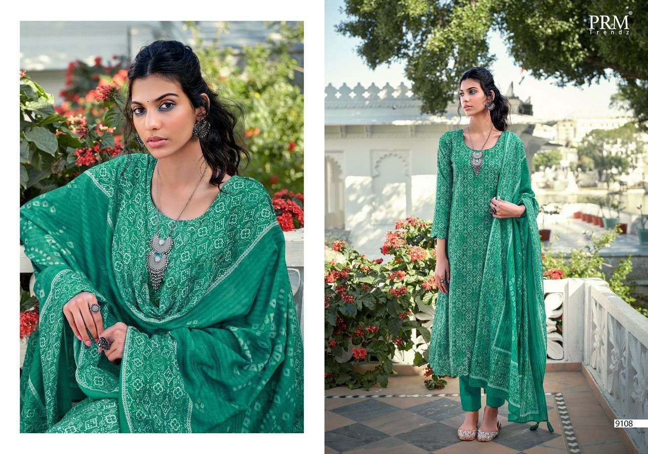 FAZIA BY PRM TRENDZ 9108 TO 9115 SERIES BEAUTIFUL SUITS COLORFUL STYLISH FANCY CASUAL WEAR & ETHNIC WEAR PURE JAM COTTON EMBROIDERED DRESSES AT WHOLESALE PRICE