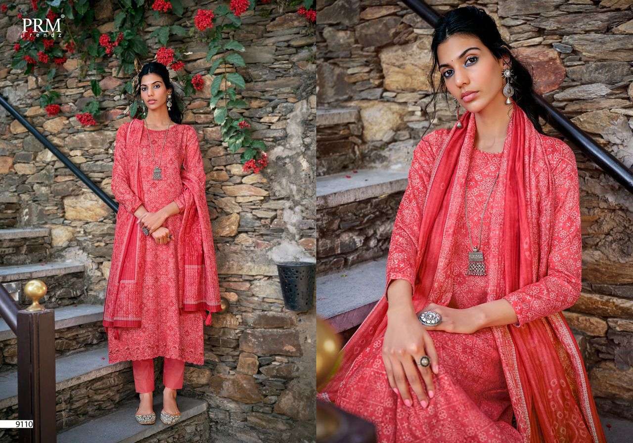 FAZIA BY PRM TRENDZ 9108 TO 9115 SERIES BEAUTIFUL SUITS COLORFUL STYLISH FANCY CASUAL WEAR & ETHNIC WEAR PURE JAM COTTON EMBROIDERED DRESSES AT WHOLESALE PRICE