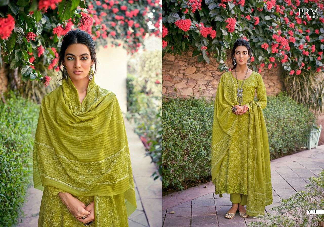 FAZIA BY PRM TRENDZ 9108 TO 9115 SERIES BEAUTIFUL SUITS COLORFUL STYLISH FANCY CASUAL WEAR & ETHNIC WEAR PURE JAM COTTON EMBROIDERED DRESSES AT WHOLESALE PRICE