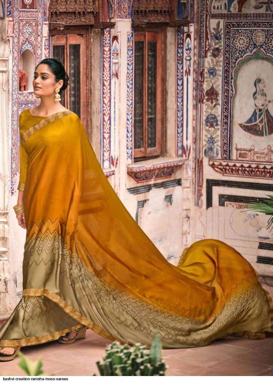 RANISHA BY KASHVI CREATION 72001 TO 72010 SERIES INDIAN TRADITIONAL WEAR COLLECTION BEAUTIFUL STYLISH FANCY COLORFUL PARTY WEAR & OCCASIONAL WEAR FANCY SAREES AT WHOLESALE PRICE