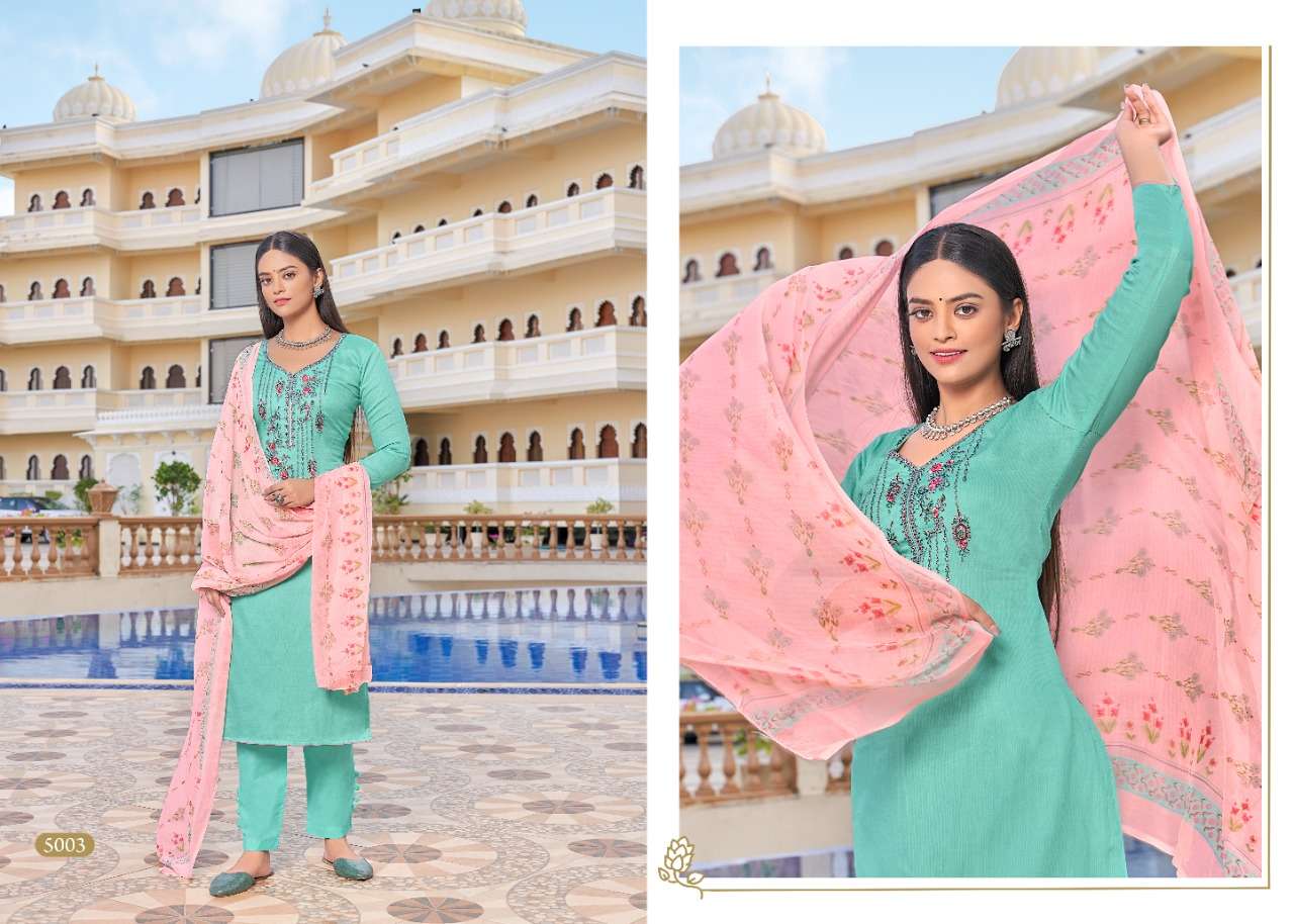NAZMA BY 7 CLOUDS 5001 TO 5008 SERIES BEAUTIFUL SUITS COLORFUL STYLISH FANCY CASUAL WEAR & ETHNIC WEAR PURE JAM DIGITAL PRINT DRESSES AT WHOLESALE PRICE