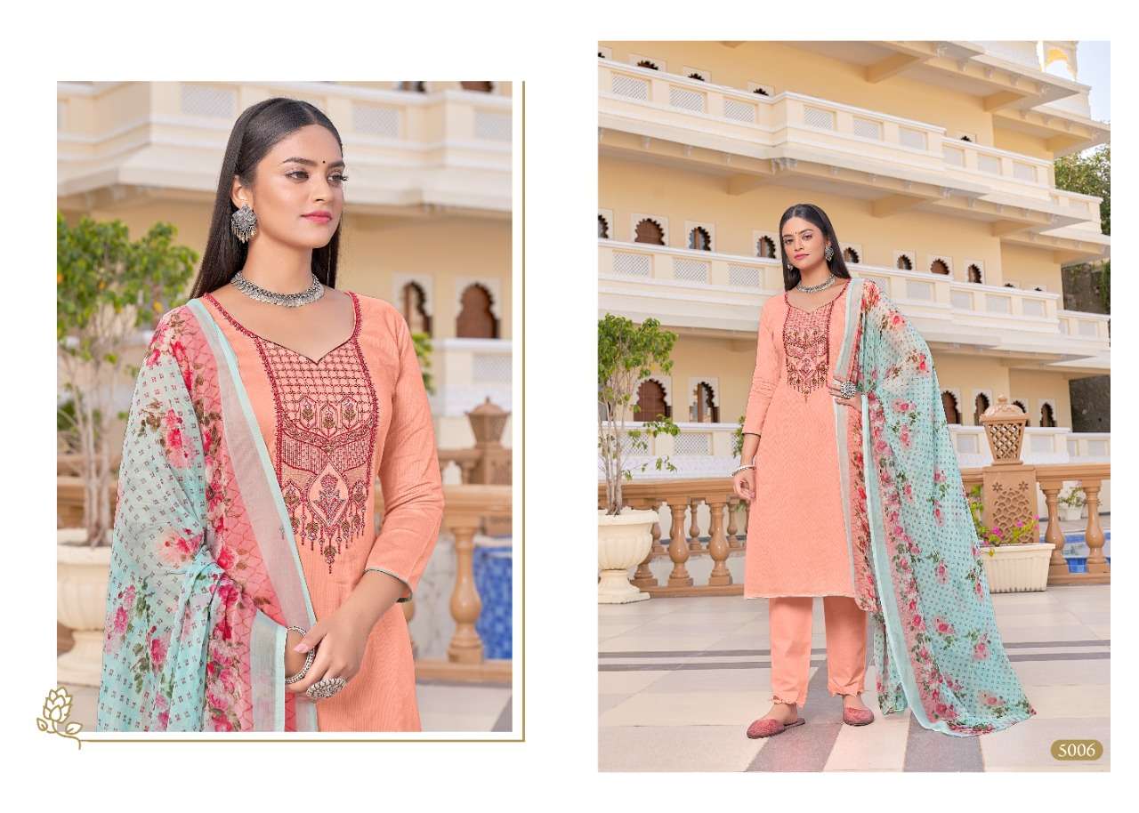 NAZMA BY 7 CLOUDS 5001 TO 5008 SERIES BEAUTIFUL SUITS COLORFUL STYLISH FANCY CASUAL WEAR & ETHNIC WEAR PURE JAM DIGITAL PRINT DRESSES AT WHOLESALE PRICE