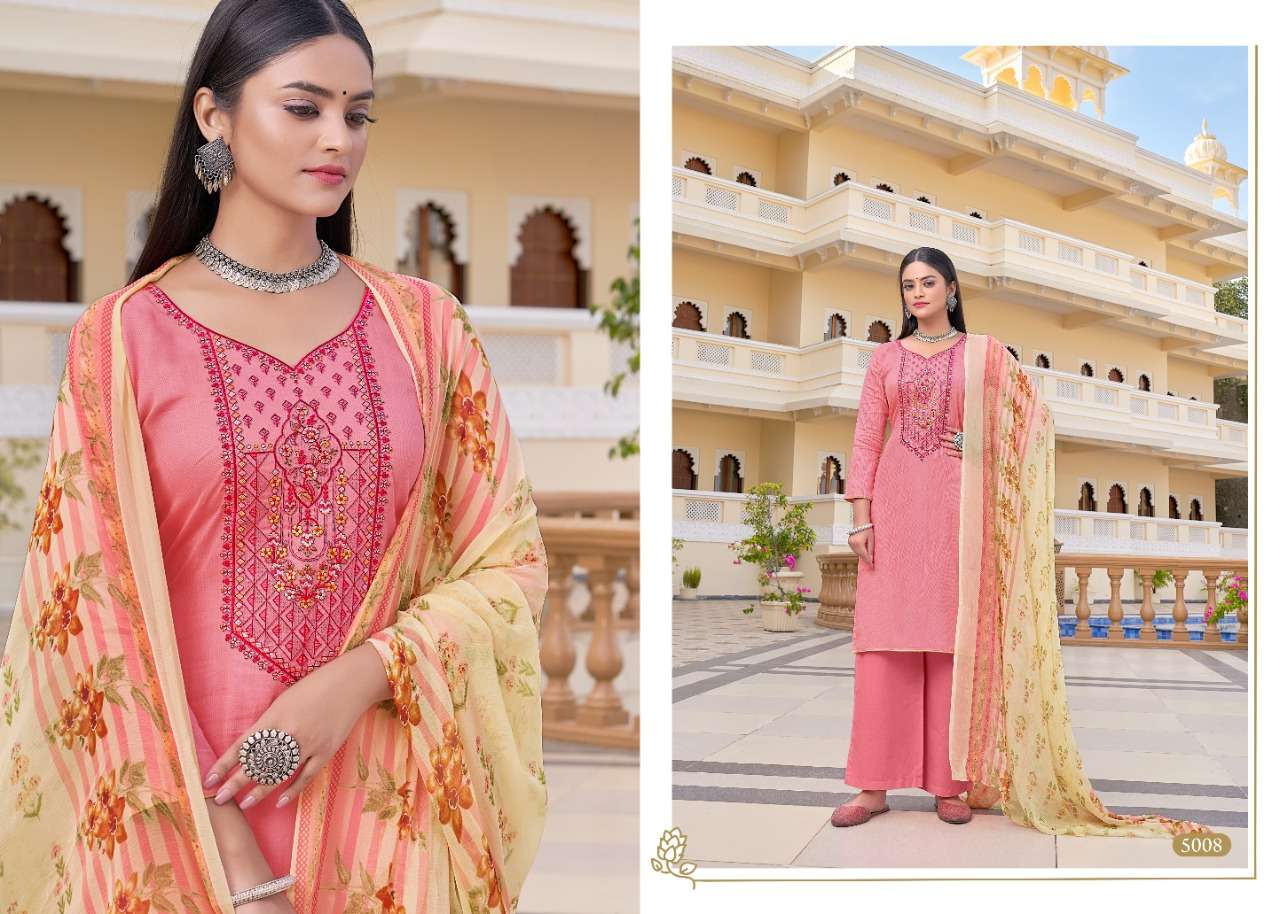 NAZMA BY 7 CLOUDS 5001 TO 5008 SERIES BEAUTIFUL SUITS COLORFUL STYLISH FANCY CASUAL WEAR & ETHNIC WEAR PURE JAM DIGITAL PRINT DRESSES AT WHOLESALE PRICE
