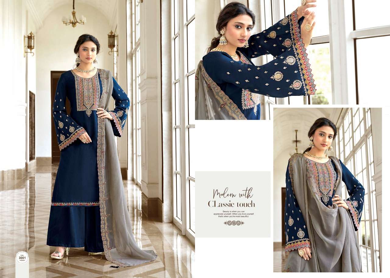 REHNUMA VOL-3 BY ZSM 3001 TO 3006 SERIES BEAUTIFUL STYLISH SHARARA SUITS FANCY COLORFUL CASUAL WEAR & ETHNIC WEAR & READY TO WEAR COTTON SILK EMBROIDERED DRESSES AT WHOLESALE PRICE