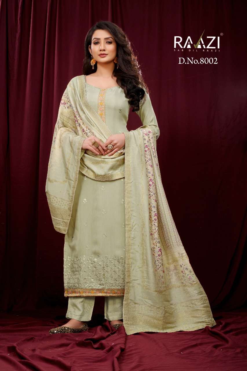 MISRI BY RAMA FASHION 8001 TO 8008 SERIES BEAUTIFUL SUITS COLORFUL STYLISH FANCY CASUAL WEAR & ETHNIC WEAR PURE MUSLIN EMBROIDERED DRESSES AT WHOLESALE PRICE