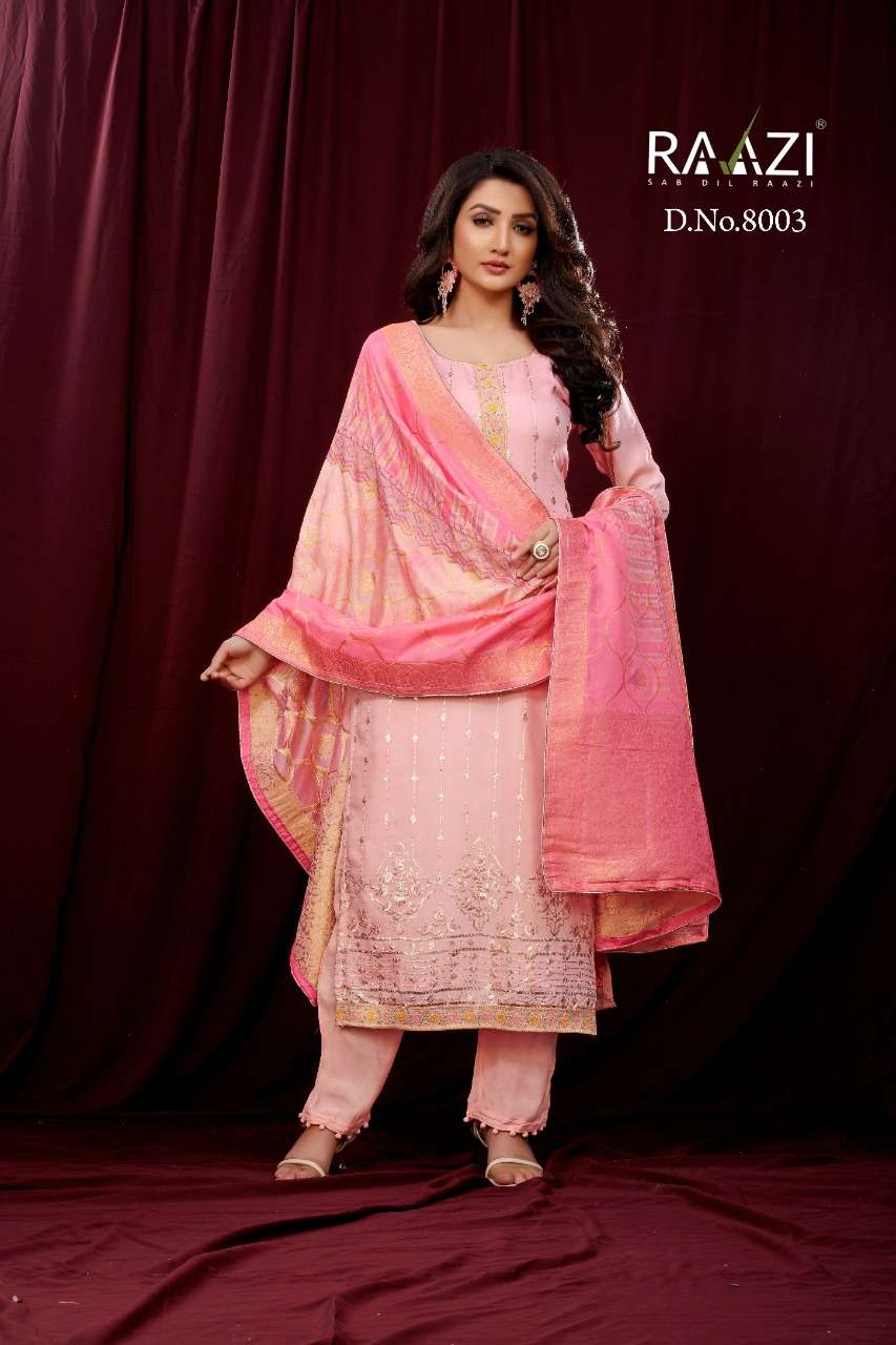 MISRI BY RAMA FASHION 8001 TO 8008 SERIES BEAUTIFUL SUITS COLORFUL STYLISH FANCY CASUAL WEAR & ETHNIC WEAR PURE MUSLIN EMBROIDERED DRESSES AT WHOLESALE PRICE