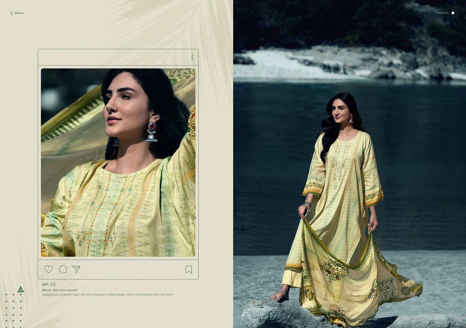 ANISHKA BY EHRUM 21 TO 26 SERIES BEAUTIFUL SUITS COLORFUL STYLISH FANCY CASUAL WEAR & ETHNIC WEAR COTTON DIGITAL PRINT DRESSES AT WHOLESALE PRICE