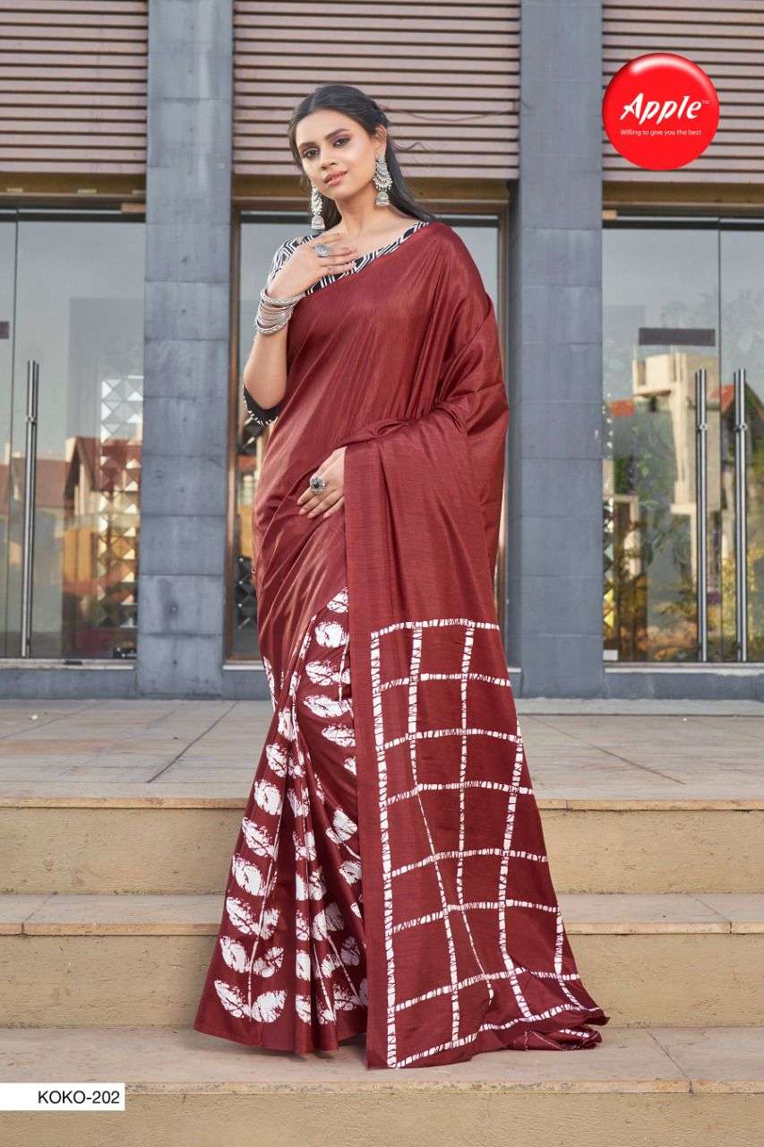 KOKO VOL-2 BY APPLE 201 TO 212 SERIES INDIAN TRADITIONAL WEAR COLLECTION BEAUTIFUL STYLISH FANCY COLORFUL PARTY WEAR & OCCASIONAL WEAR DOLA SILK SAREES AT WHOLESALE PRICE