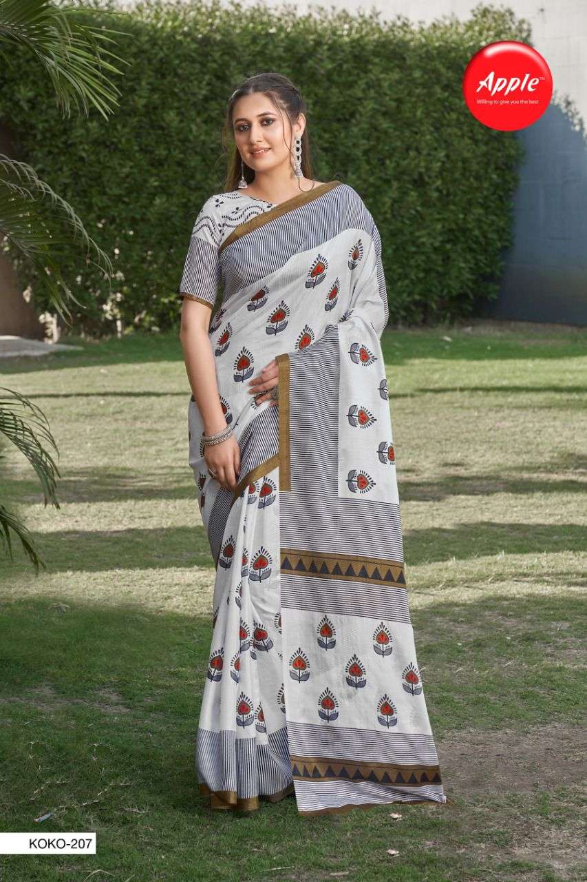 KOKO VOL-2 BY APPLE 201 TO 212 SERIES INDIAN TRADITIONAL WEAR COLLECTION BEAUTIFUL STYLISH FANCY COLORFUL PARTY WEAR & OCCASIONAL WEAR DOLA SILK SAREES AT WHOLESALE PRICE