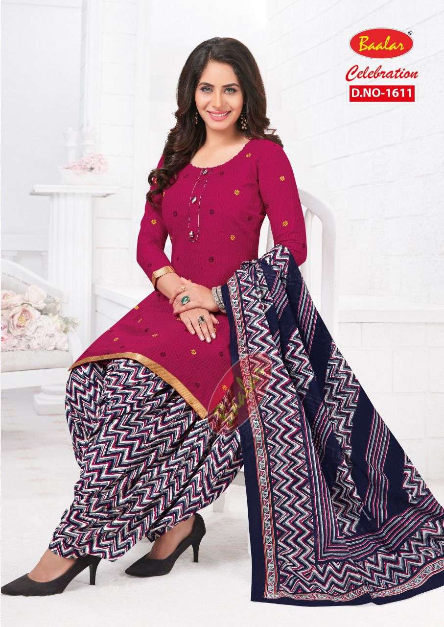 CELEBRATION VOL-16 BY BAALAR 1611 TO 1623 SERIES BEAUTIFUL STYLISH SUITS FANCY COLORFUL CASUAL WEAR & ETHNIC WEAR & READY TO WEAR HEAVY COTTON PRINTED DRESSES AT WHOLESALE PRICE