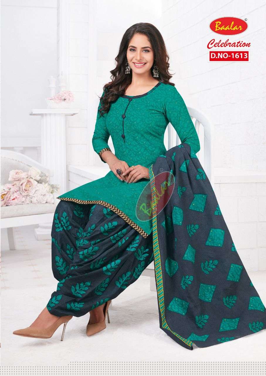 CELEBRATION VOL-16 BY BAALAR 1611 TO 1623 SERIES BEAUTIFUL STYLISH SUITS FANCY COLORFUL CASUAL WEAR & ETHNIC WEAR & READY TO WEAR HEAVY COTTON PRINTED DRESSES AT WHOLESALE PRICE