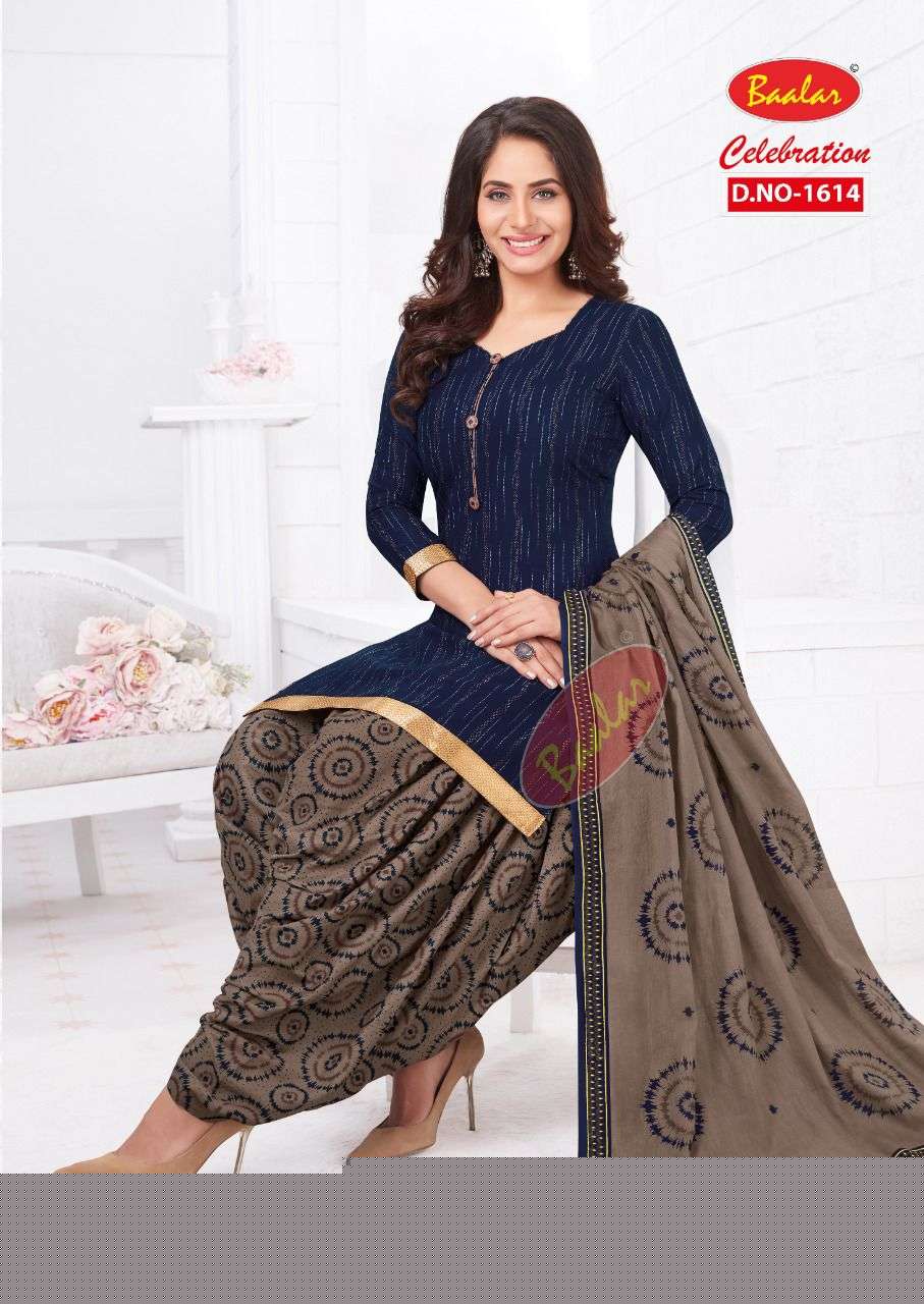 CELEBRATION VOL-16 BY BAALAR 1611 TO 1623 SERIES BEAUTIFUL STYLISH SUITS FANCY COLORFUL CASUAL WEAR & ETHNIC WEAR & READY TO WEAR HEAVY COTTON PRINTED DRESSES AT WHOLESALE PRICE