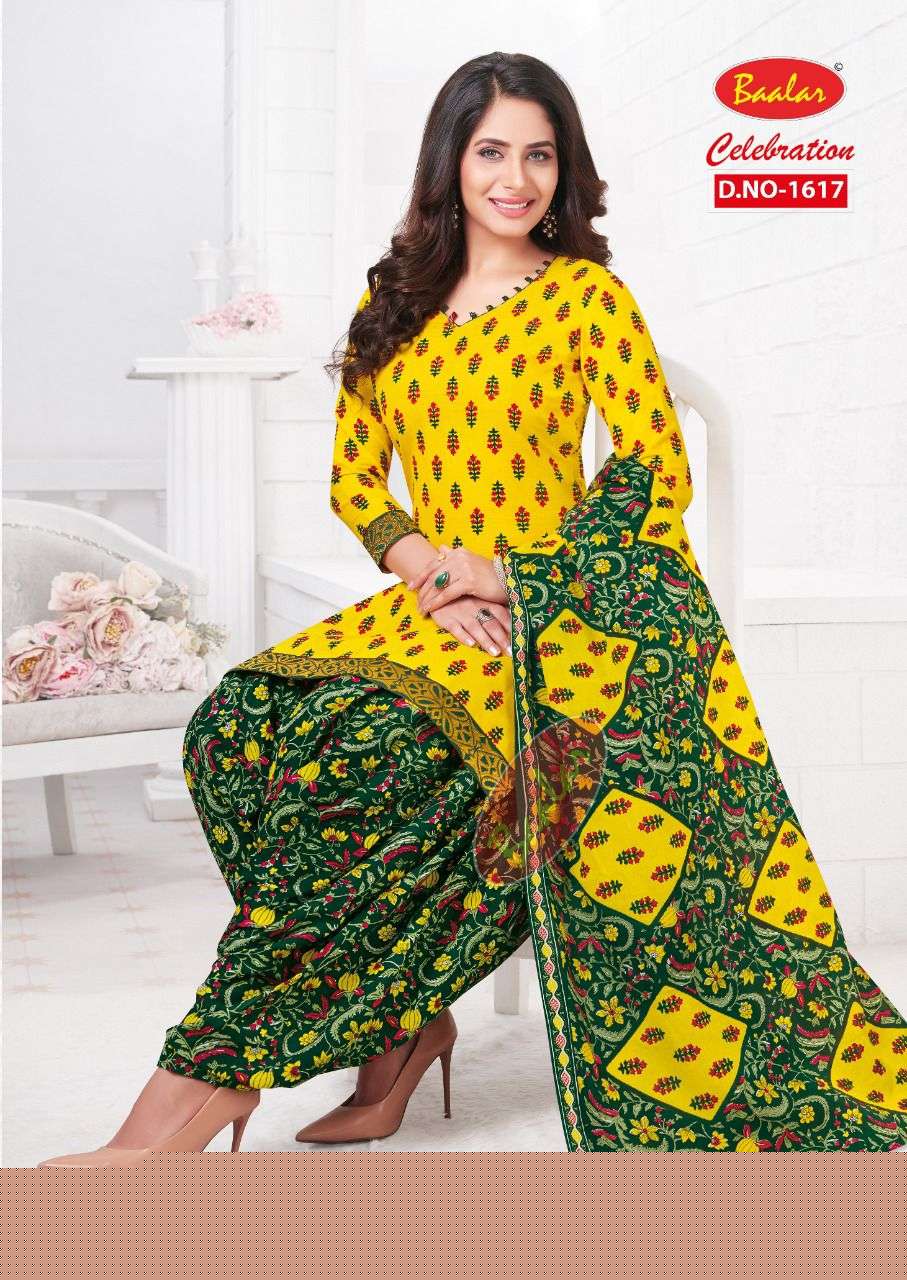 CELEBRATION VOL-16 BY BAALAR 1611 TO 1623 SERIES BEAUTIFUL STYLISH SUITS FANCY COLORFUL CASUAL WEAR & ETHNIC WEAR & READY TO WEAR HEAVY COTTON PRINTED DRESSES AT WHOLESALE PRICE