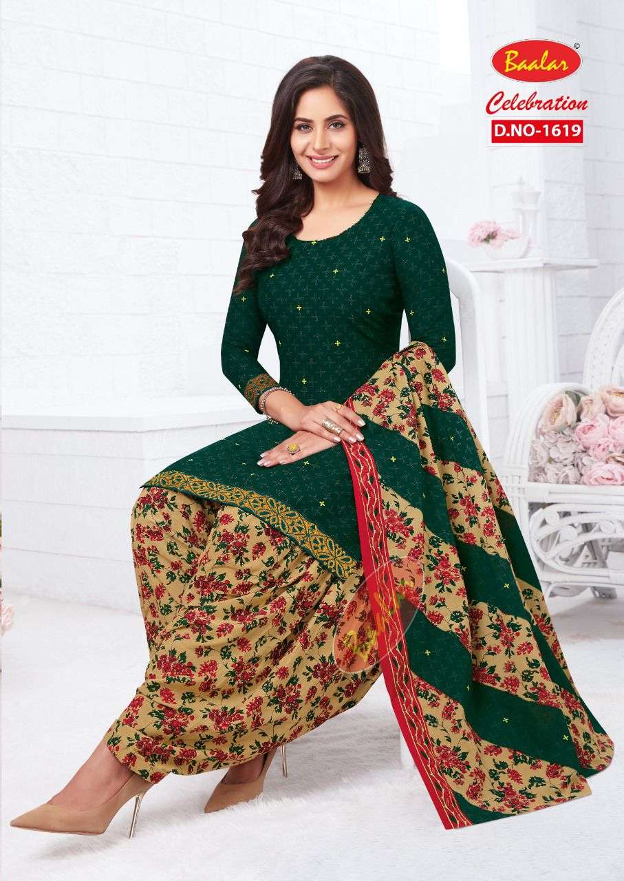 CELEBRATION VOL-16 BY BAALAR 1611 TO 1623 SERIES BEAUTIFUL STYLISH SUITS FANCY COLORFUL CASUAL WEAR & ETHNIC WEAR & READY TO WEAR HEAVY COTTON PRINTED DRESSES AT WHOLESALE PRICE
