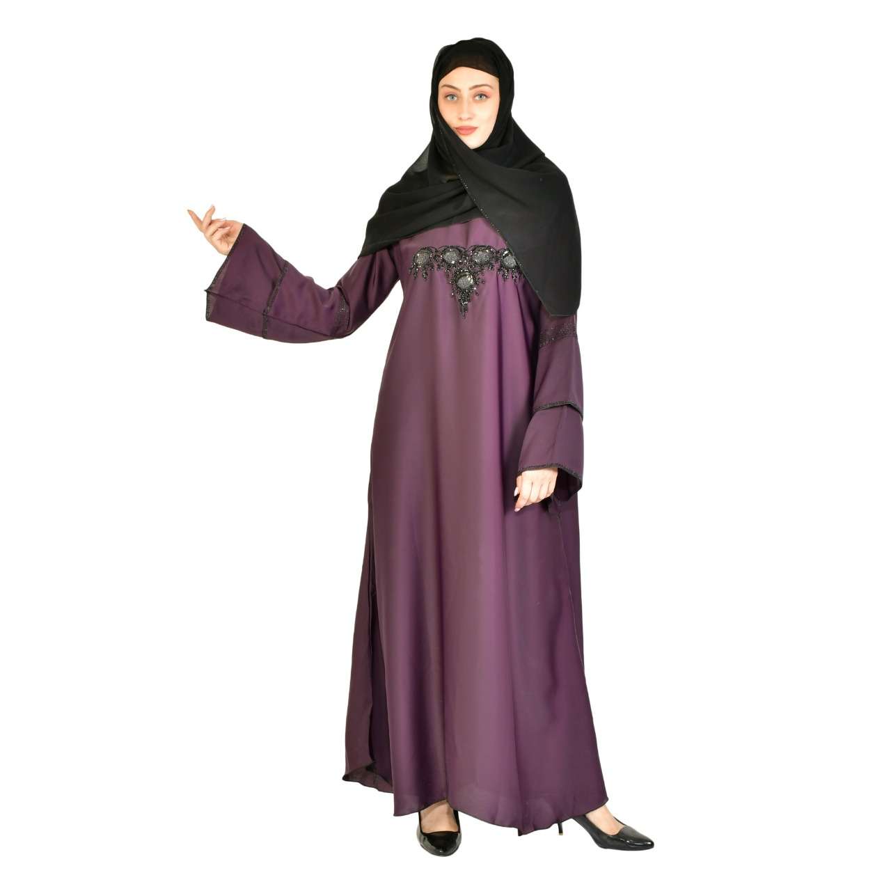 TRADITIONAL BURQA BY FASHID WHOLESALE 01 TO 06 SERIES BEAUTIFUL STYLISH FANCY COLORFUL CASUAL WEAR & ETHNIC WEAR FANCY BURQA AT WHOLESALE PRICE