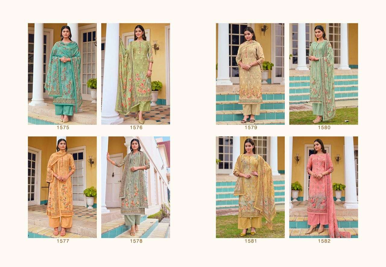 SAHIRA BY GLOSSY 1575 TO 1582 SERIES BEAUTIFUL SUITS COLORFUL STYLISH FANCY CASUAL WEAR & ETHNIC WEAR JAAM COTTON DIGITAL PRINT DRESSES AT WHOLESALE PRICE